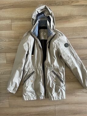 Light Gray HFX Hooded Women’s Windbreaker Jacket